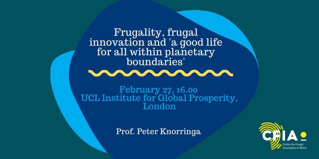 Frugality, frugal innovation and 'a good life for all within planetary boundaries'