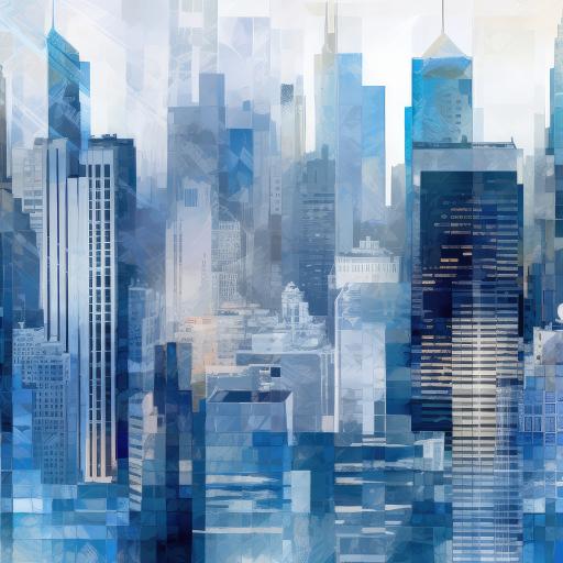 Animated abstract cityscape