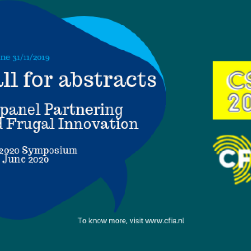 Call for abstracts for panel Partnering and Frugal Innovation